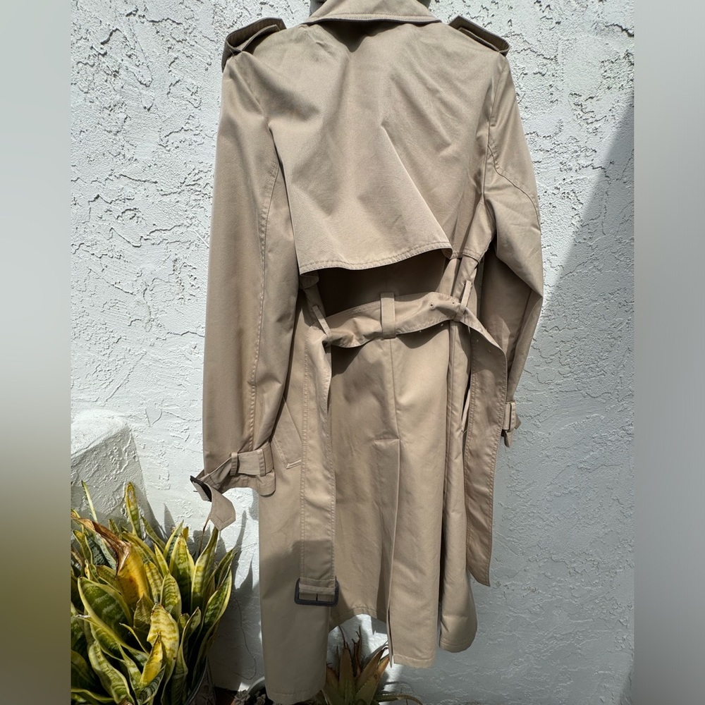 Neutral Khaki Zara Trench Coat. Size Small. Brand new. - Picture 3 of 4